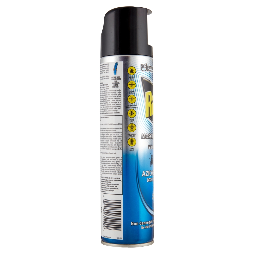 Raid Mosche e Zanzare Spray Aqua Base Insetticida, Antizanzare e Antimosche,  Azione Rapida, 400 ml